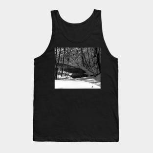 Winter scenery in black and white Tank Top